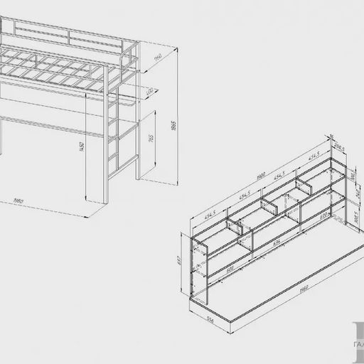 Кровать-чердак «Севилья 1.2»